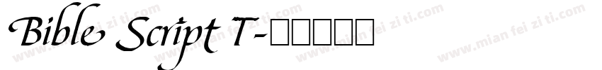 Bible Script T字体转换